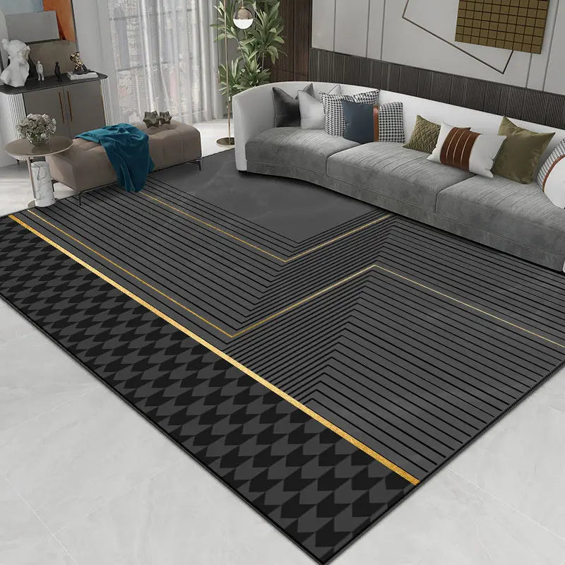 Navak Carpet Deluxe Grey Carpet Living Room Decoration Home Bedroom Carpet Lounge Rug Entrance Door Mat Foot  Area Rug Large  Nordic style