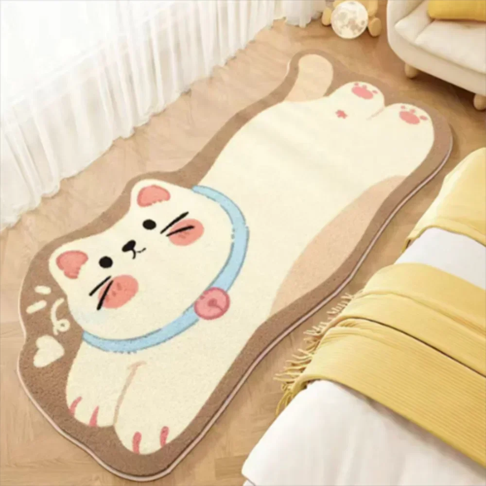Navak Carpet Exclusive Picks Upgraded Material Funny Cartoon Bedroom Bedside Rug Living Room Bathroom Kitchen Non-slip Washable Carpet Mat Home Decor