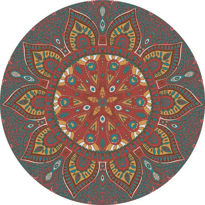 Navak Carpet Ethnic Retro Persian Bohemian Carpet Washroom Floor Mat Living Room Carpet Rug for Bed Room Living Room Decoration