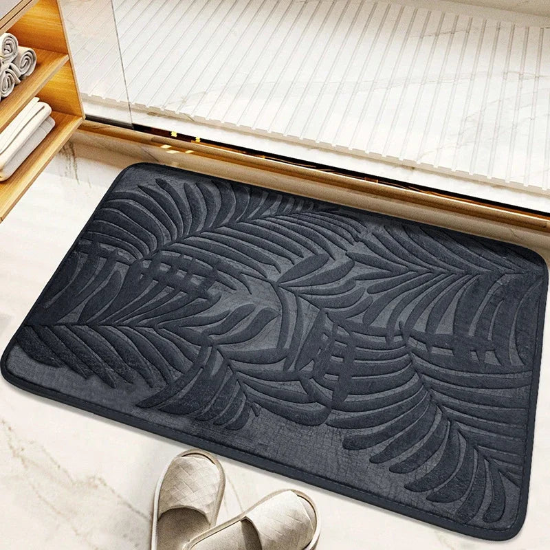 Navak Carpet Absorbent Non-slip Bathroom Rug Memory Cotton Bathrooms Floor Rugs Bath Mat Living Room Bedroom Kitchen Home Carpet