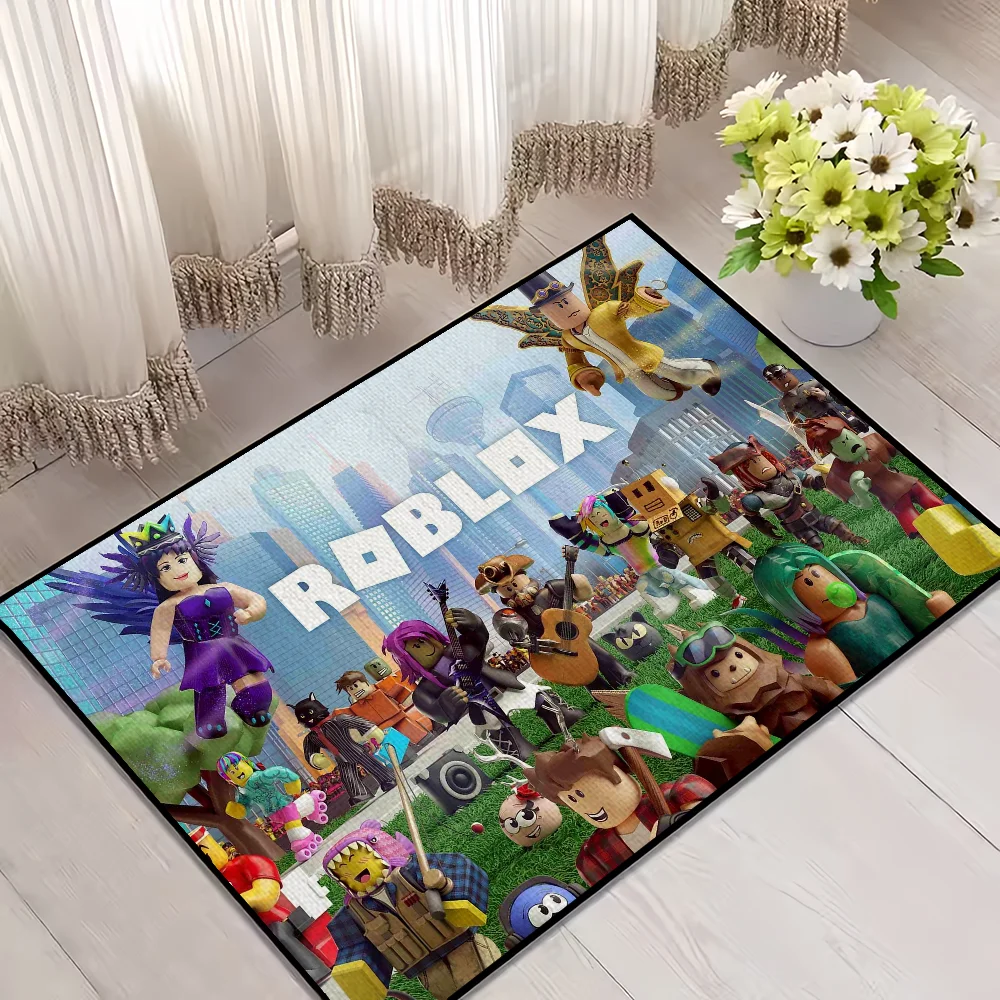 Navak Carpet Hor Game R-RobloxS Cool small carpet For House Bedroom Decoration Kitchen Bath Super Absorbent Rug Carpet Foot Non-slip