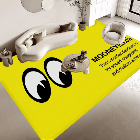Navak Carpet Mooneyes Print Floor Mat INS Style Soft Bedroom Floor House Laundry Room Mat Anti-skid Bedside Area Rugs