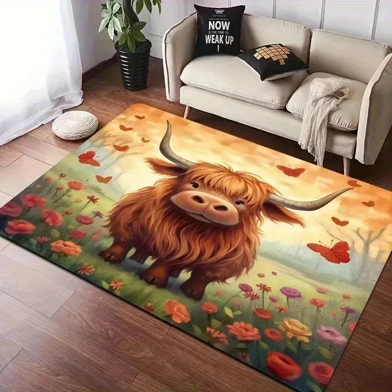 Navak Carpet 1PC Chicken Pattern Kitchen Rugs Non-Slip Home Door Mats Pop design Bathroom Rugs Bath Mat Carpet for Home Sink Laundry Decor