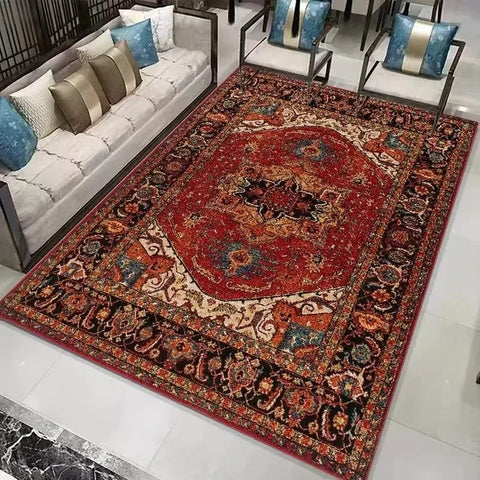Navak Carpet Europe Persia Bohemia Style Luxury Retro Carpet Living Room Sofa Bedroom Study Kitchen Entrance Door Mat Non-slip Home Decor Rug