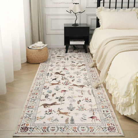 Navak Carpet Exclusive Picks Runner Rug for Kitchen Non Slip Washable Rugs with Rubber Backing Soft Floral Animal Carpet Runner for Kitchen Home Decor
