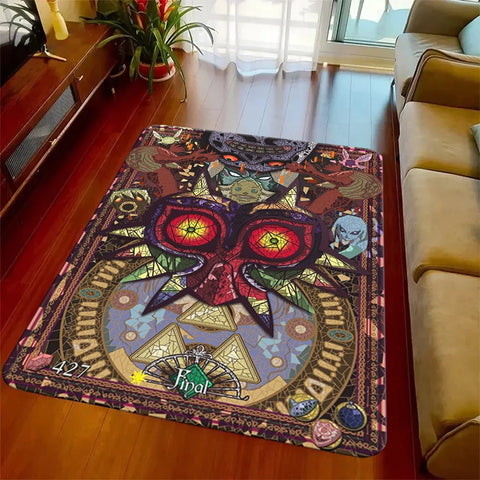 Navak Carpet The L-Legend of Z-elda Majora's Mask Area Rug Gaming Rug Video Game Rug Rugs for Living Room Home Decor Rug Non Slip Floor Mat