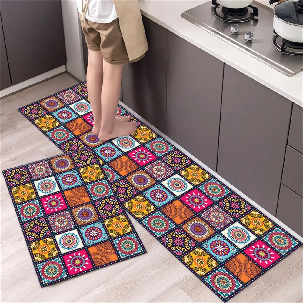 Navak Carpet Kitchen Carpet Mats for Floor Bedroom Living Room Long Bedside Area Rug Soft Washable Carpet Anti Slip Bathroom Entrance Doormat