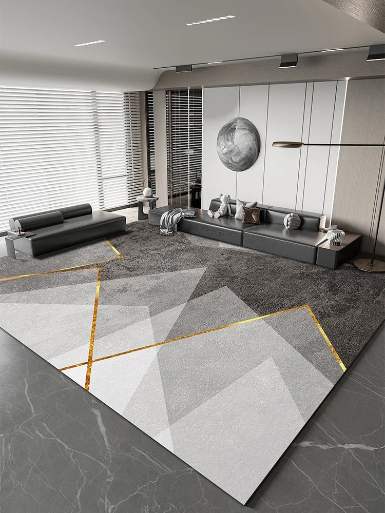 Navak Carpet Light Luxury Study Rug Large Area Nordic Style Carpets for Living Room Minimalist Bedroom Decor Bedside Carpet Home Washable Mat