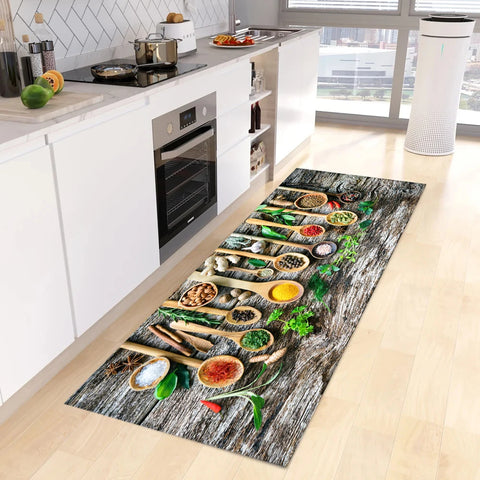 Navak Carpet Modern Kitchen Mat Home Entrance Doormat Hallway Bedroom Living Room Decoration Floor Carpet Balcony Bathroom Anti-Slip Long Rug