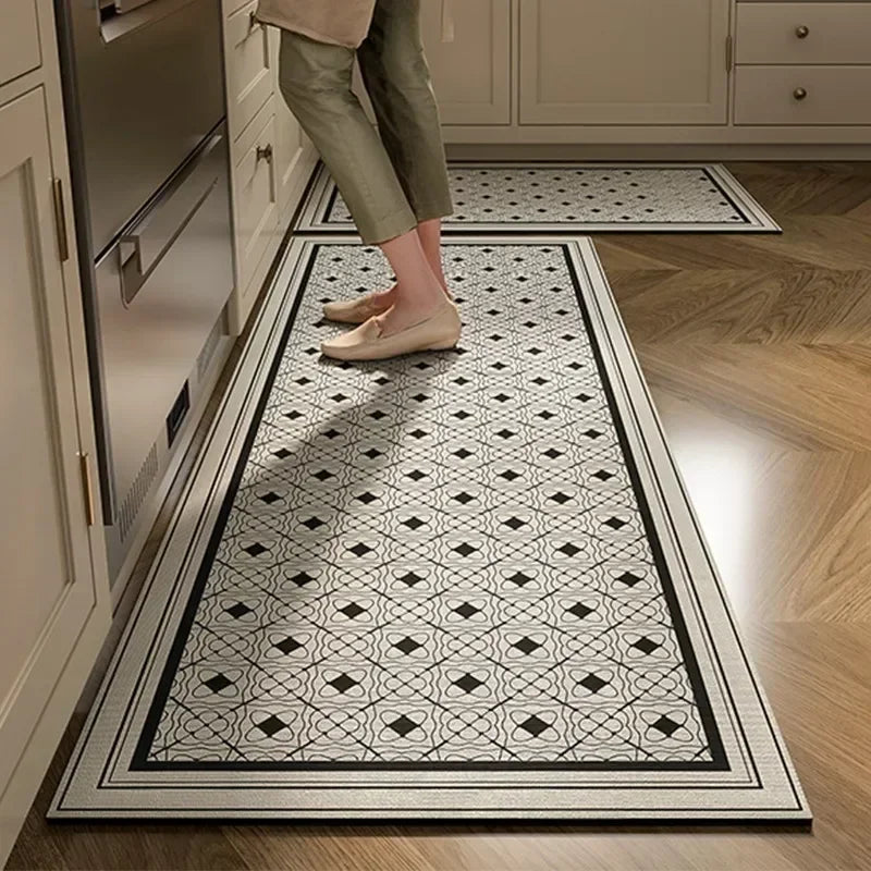 Navak Carpet Kitchen Floor Mat Absorbent Non-slip Carpet Diatom Mud Long Foot Mats Minimalist Style Home Decoration Rug for Bathroom 주방 카펫
