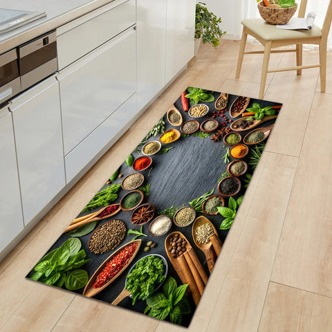 Navak Carpet Modern Kitchen Mat Home Entrance Doormat Hallway Bedroom Living Room Decoration Floor Carpet Balcony Bathroom Anti-Slip Long Rug