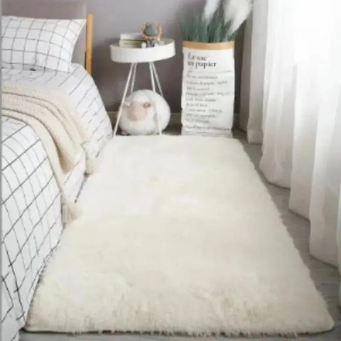 Navak Carpet Exclusive Picks Silk Wool Fluffy Shaggy Bedroom Area Shaggy Non-Slip Rugs, Machine Washable Soft Shaggy Rugs Modern Soft Plush Rugs