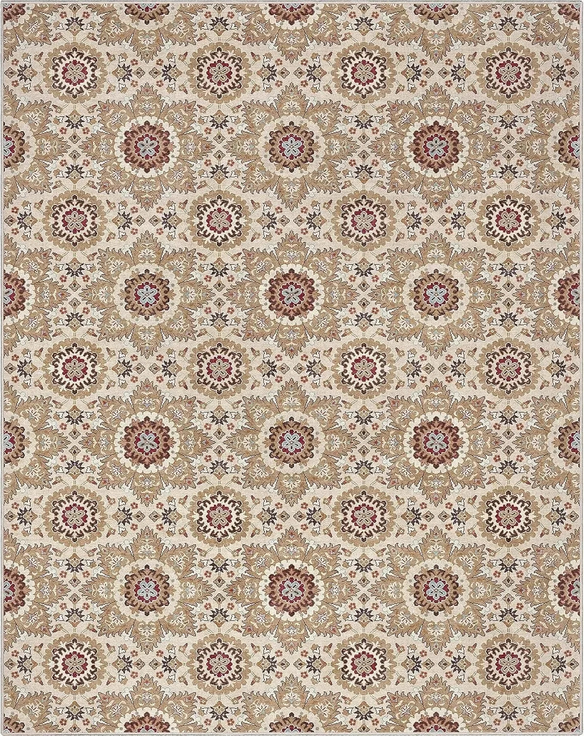 Navak Carpet Retro Floral Print Carpets for Living Room Coffee Table Sofa Decor Bedroom Area Rugs Non-slip Washable Home Cloakroom Floor Mat