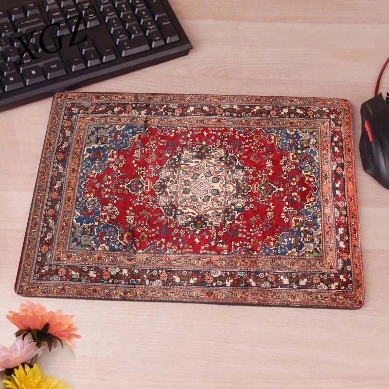 Navak Carpet Keyboard Computer Mousepad Persian Carpet Aesthetic Notbooks Rubber Mouse Mat Gaming Laptops Table Desk Rug Adhesive-Protective