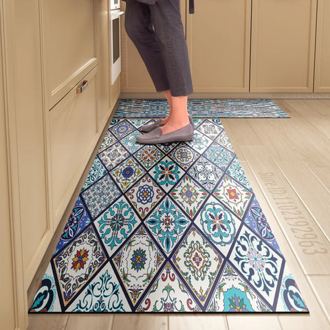 Navak Carpet Non-slip Kitchen Mat Long Rugs Crystal Velvet Carpet for Living Room Absorbent Foot Mats Bedroom Doormat Alfombra Small Rugs