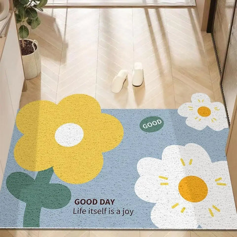 Navak Carpet Cute Flower Door Mat Outdoor Indoor Welcome Mats Front Doormat Non Slip Entrance Rugs for Front Door