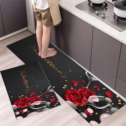 Navak Carpet Kitchen Mat Carpet for Floor Home Entrance Doormat Bedroom Living Room Decor Bedside Rug Hallway Balcony Bathroom Anti-Slip Mat