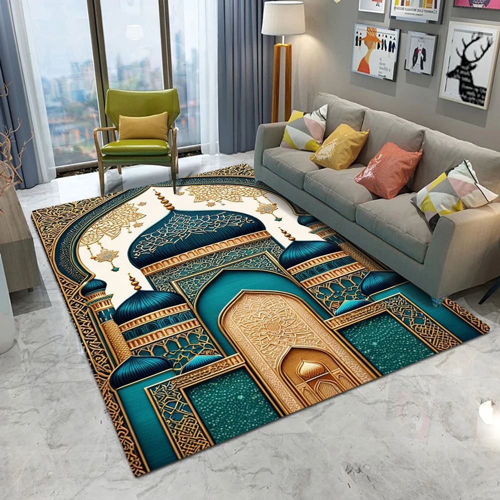 Navak Carpet Retro Europe Persia Style Castle Carpet Living Room Sofa Bedroom Study Kitchen Entrance Door Mat Non-slip Luxury Home Decor Rug