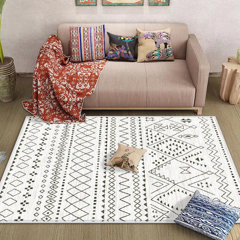 Navak Carpet Morocco Style Bedroom Decor Bedside Carpet Washable Carpets for Living Room Nordic Ethnic Lounge Rug Soft Non-slip Floor Mat