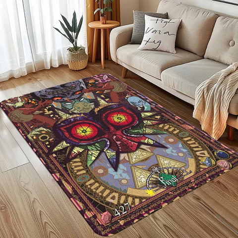 Navak Carpet The L-Legend of Z-elda Majora's Mask Area Rug Gaming Rug Video Game Rug Rugs for Living Room Home Decor Rug Non Slip Floor Mat