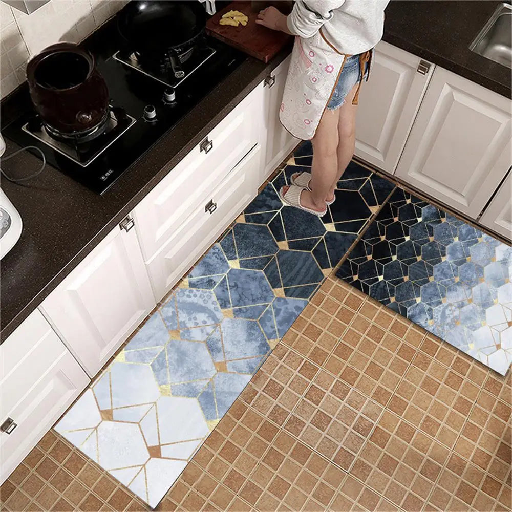 Navak Carpet Kitchen Rug Durable Home Entrance Doormat High-end Kitchen Mats for Floor Waterproof House Hold Washable Non-slip Large Carpet