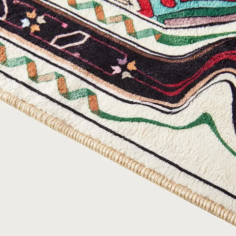 Navak Carpet Abstract Bohemian Imitation Cashmere Floor Rug Mat Entry Door Sofa Entry Door Entryway Decoration Carpet Non-Slip Cushion