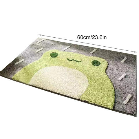 Navak Carpet Frog and Bear Flocking Bath Mat Home Decoration Door Mat Non-slip Absorbent Bathroom Doormat Super Soft Fiber Bath Rug 2025