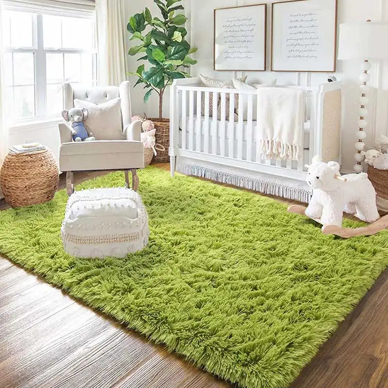 Navak Carpet Pink Bedroom Carpet For Children's Room Cute Girls Floor Soft Mat Living Room Decoration White Fluffy Large Kids Bedside Rugs