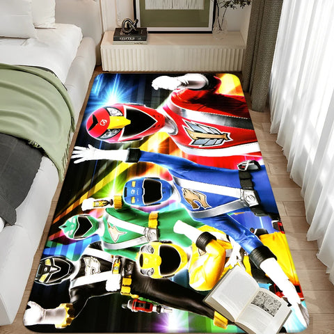 Navak Carpet Mighty Morphin Power Rangers Floor Bathroom Mat Kids Room Bedroom Decoration Balcony Anti-Slip Doormat Living Room Welcome Rug