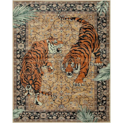 Navak Carpet Rug for Living Room Carpet Jungle Tiger Home Decoration Large Area Bedroom Plush Floor Mat Machine Washable Coffee Table Rugs 러그
