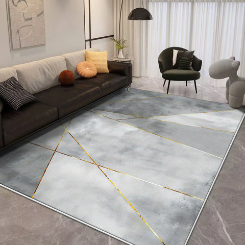 Navak Carpet Modern Geometric Carpet Living Room Luxury 160x230 Large Area Rugs for Bedroom Decoration Soft Non-slip Floor Mat for Kids Room