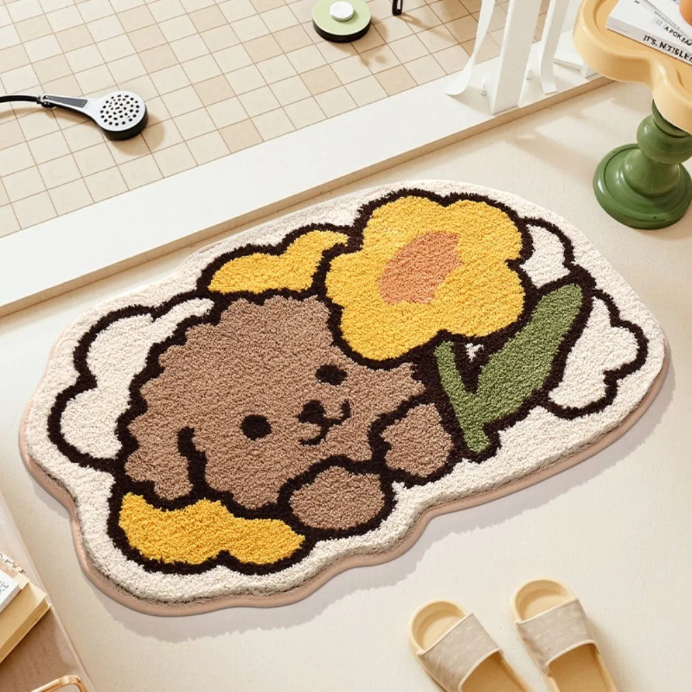Navak Carpet Exclusive Picks Cartoon Frog Entrance Carpet Absorbent Non Slip Easy To Clean Living Room Bedroom Ins Style Cute Home Decoration Carpet