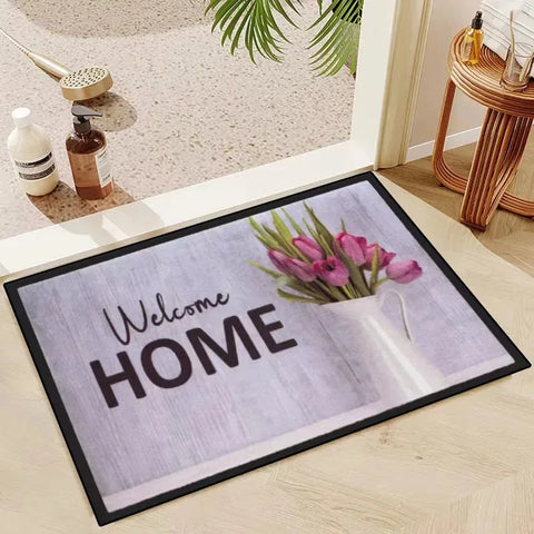Navak Carpet Crystal Pile Carpet Living Room Bedroom Kitchen Entryway Non-Slip Absorbent Washable Mat Rectangular Floor Rug Mat
