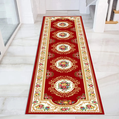 Navak Carpet Exclusive Picks Crystal Velvet Soft And Non-Slip Vintage Boho Persian Carpet Laundry Room Hallway Kitchen Living Room Bedroom Mat