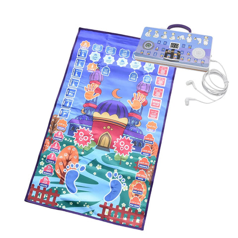Navak Carpet InteractiveTalking Prayer Mat Educational Rug Salah Muslim Kids Gift Islam Electronic Worship Blanket Compass Islamic Carpet