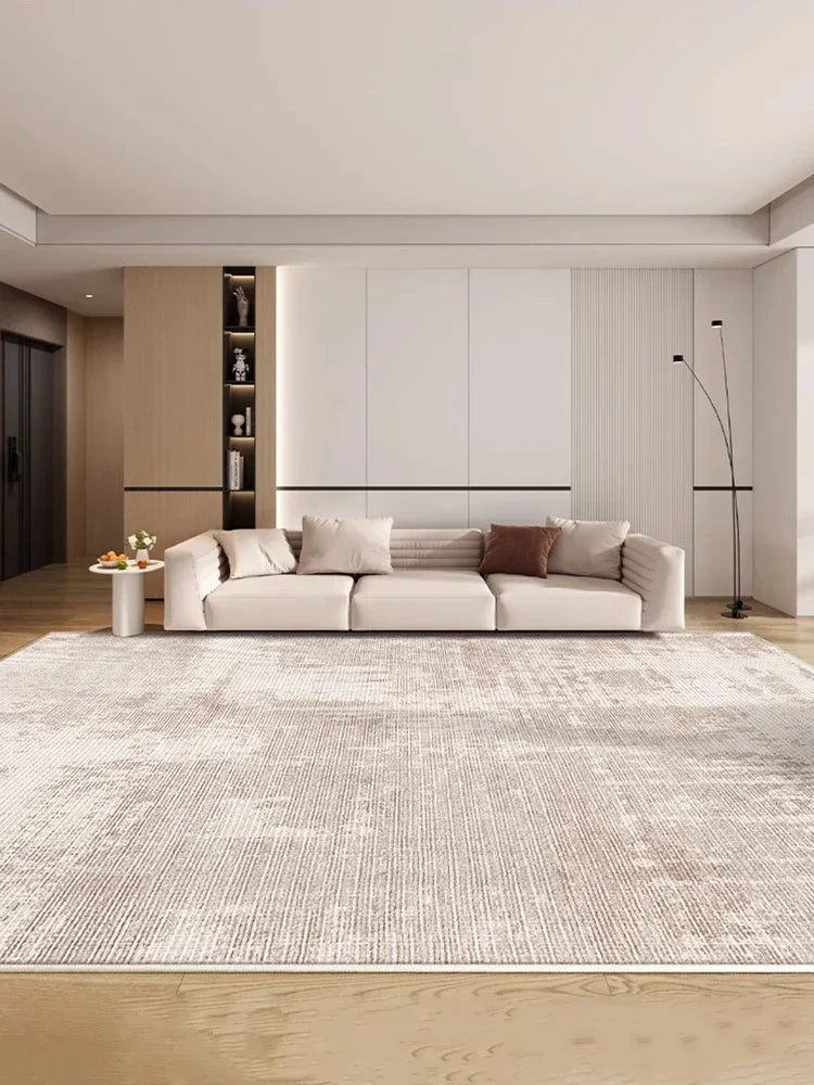 Navak Carpet Modern Beige Living Room Carpet Cream Abstract Decorative Rug Luxury Large Size Cloakroom Carpet Non-Slip Easy Care Bedroom Rugs