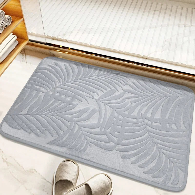 Navak Carpet Absorbent Non-slip Bathroom Rug Memory Cotton Bathrooms Floor Rugs Bath Mat Living Room Bedroom Kitchen Home Carpet