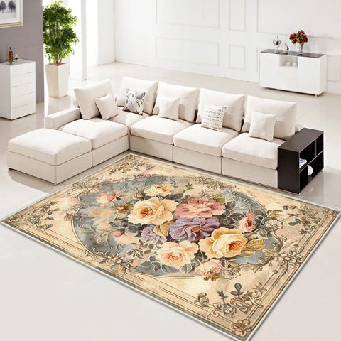 Navak Carpet Luxury Living Room Carpet Nordic Style Retro Decoration Home Sofa Area Large Rugs Bedroom Bedside Non-slip Soft Floor Mats Ковер