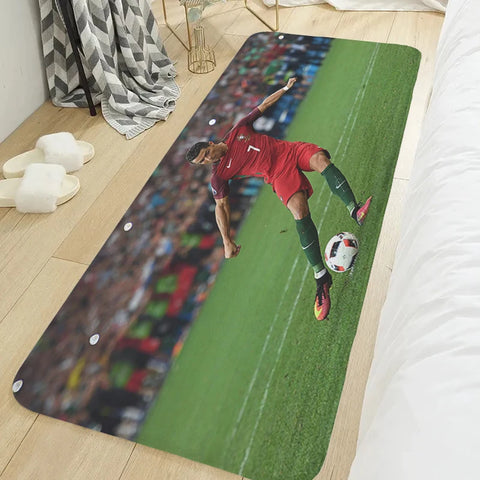 Navak Carpet Carpet for Bedroom Cristiano Ronaldo CR7 Kitchen Porch Foot Mat Non-slip Balcony Bath Rug Home Decor Items Doormat Entrance Door