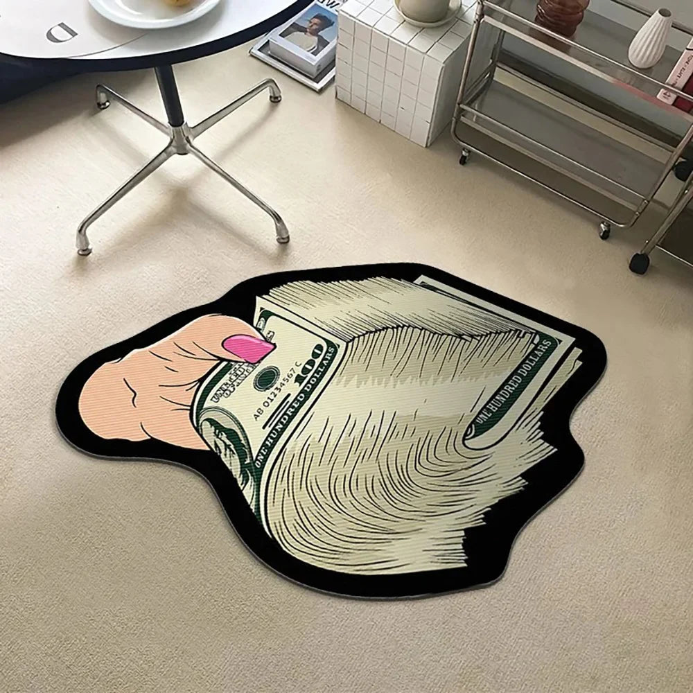 Navak Carpet Exclusive Picks Flannel Carpet Cartoon Dollar Entry Door Mat Entryway Rug Entry Rug Non-slip Mat  Washable Dirty Resistant Home Decor
