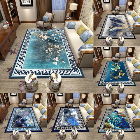 Navak Carpet Large Size New Chinese Rug, Floral Bird and Creative Pattern Living Room Mat, Home Decor Carpet, Diverse Scene Floor Cover