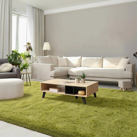 Navak Carpet Silk Wool Carpet Living Room Plush Rug Bed Room Floor Fluffy Mats Non-slip Home Decor Soft Velvet Carpet Kids Room Blankets
