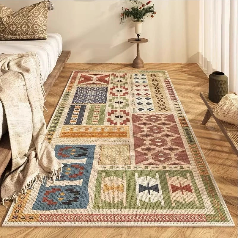 Navak Carpet Exclusive Picks Nordic Bohemian Carpet, High-end Bedroom Bedside Blanket, Light Luxury Living Room Anti-slip Mat, Home Decoration