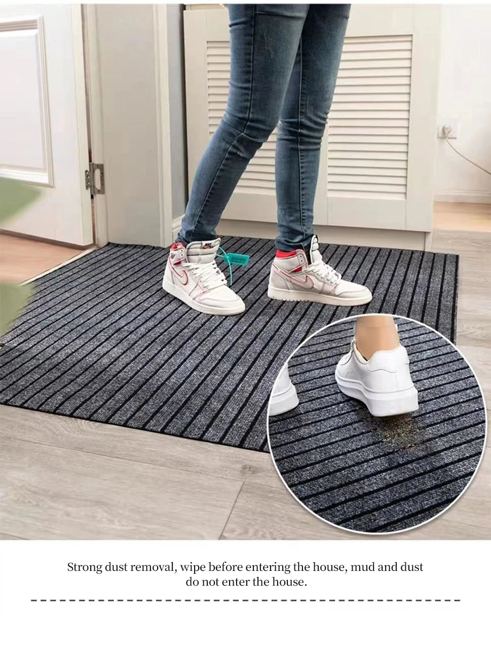 Navak Carpet Anti Slip Kitchen Mat Floor Carpet Full Coverage DIY Absorb Oil Kitchen Doormat Long Hallway Runner Rug Entrance Easy To Clean