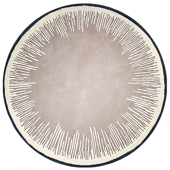 Navak Carpet Modern Simple Style Living Room Round Carpet Home Chair Mat Decoration Striped Large Area Rugs Bedroom Bed End Soft Floor Mats