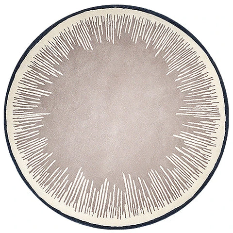 Navak Carpet Modern Simple Style Living Room Round Carpet Home Chair Mat Decoration Striped Large Area Rugs Bedroom Bed End Soft Floor Mats