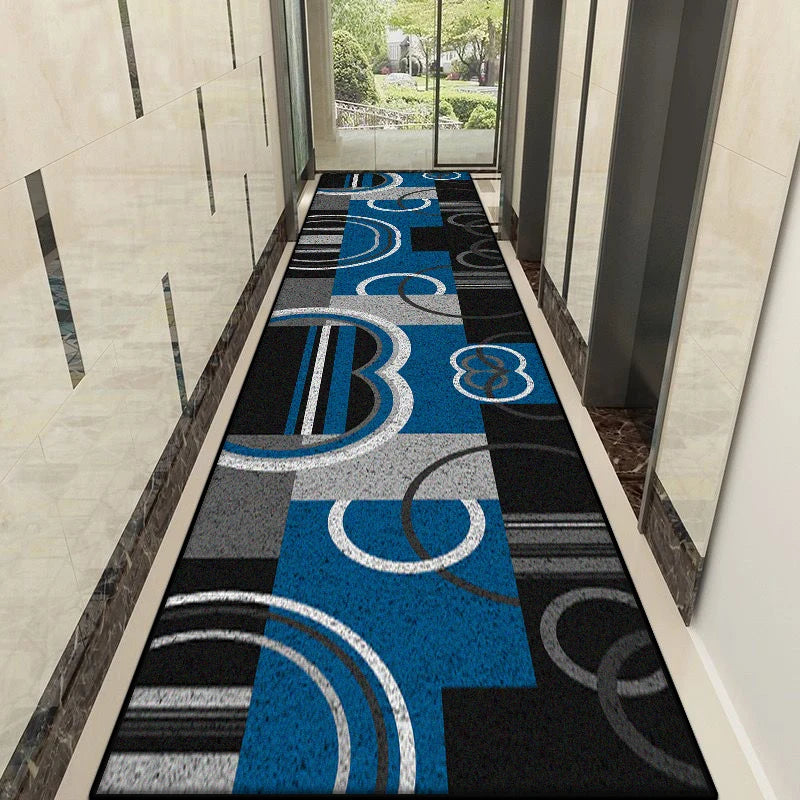 Navak Carpet Nordic Modern Style Lint-free Hallway Rug Customizable Stairs Decoration Long Carpet Antiskid Home Corridor Decor Mat Easy Clean