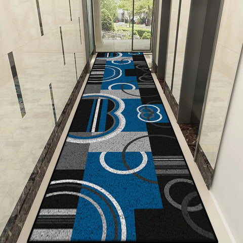 Navak Carpet Nordic Modern Style Lint-free Hallway Rug Customizable Stairs Decoration Long Carpet Antiskid Home Corridor Decor Mat Easy Clean