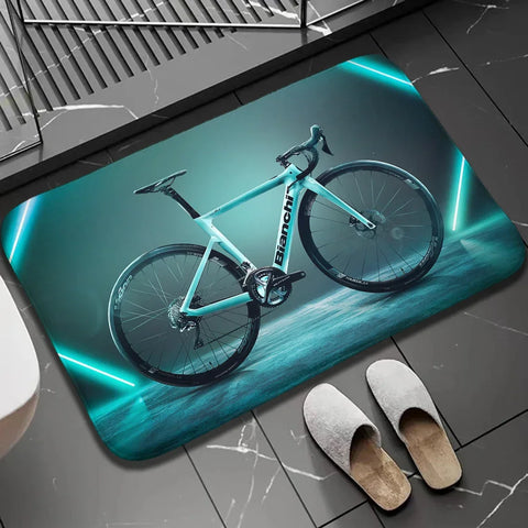 Navak Carpet 1Pc Bikers Indoor Outdoor Doormat Non Slip Bike Print Home Decor Carpet For Kitchen Bedroom Bath Foot Rugs Washabel Floor Mat
