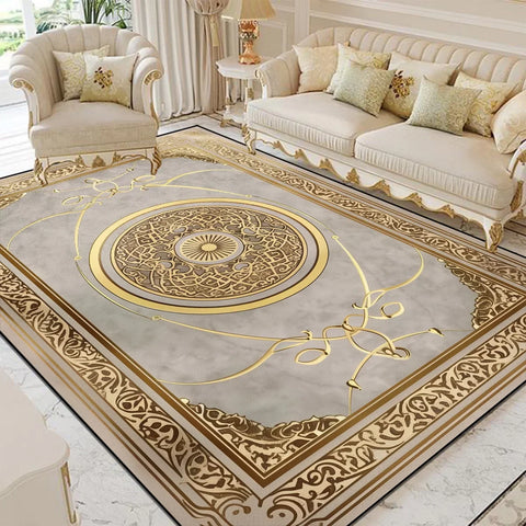 Navak Carpet Luxury Style Living Room Large Area Rug Home Room Decor Floor Mats Lounge Sofa Coffee Non-slip Carpet Bedroom Cloakroom Washable